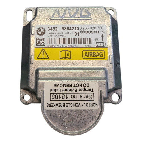 BMW Airbag ECU SRS Module No Crash Data 1 - 4 Series