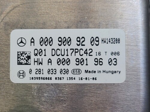 Mercedes S Class V222 Ad- Blue Control Module