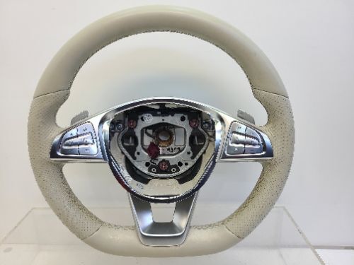 Mercedes S Class W222 Steering Wheel Grey Leather