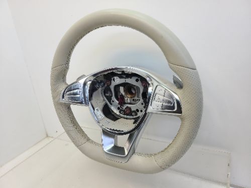 Mercedes S Class W222 Steering Wheel Grey Leather