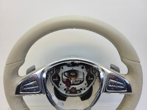Mercedes S Class W222 Steering Wheel Grey Leather